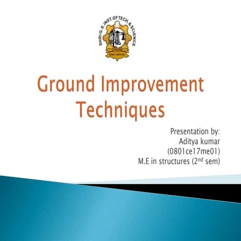 Ground improvement techniques