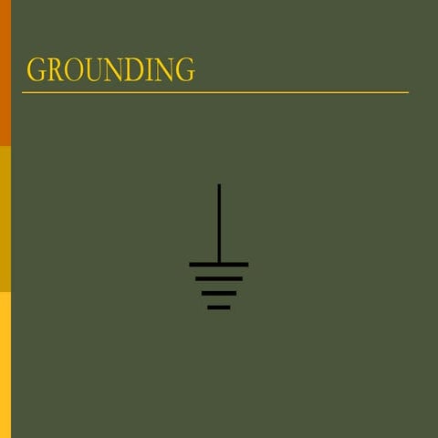 Grounding for BASIC ELECTRICAL ENGINEERING