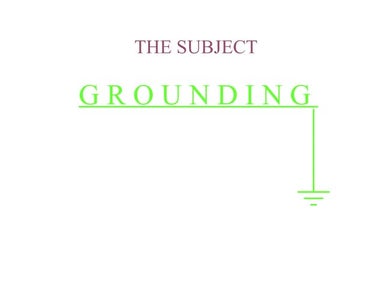 Grounding presentation