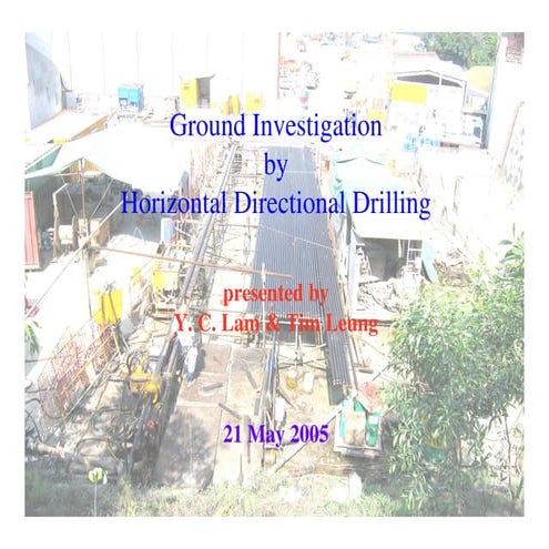 Ground Investigation by Horizontal Directional Drilling | PDF