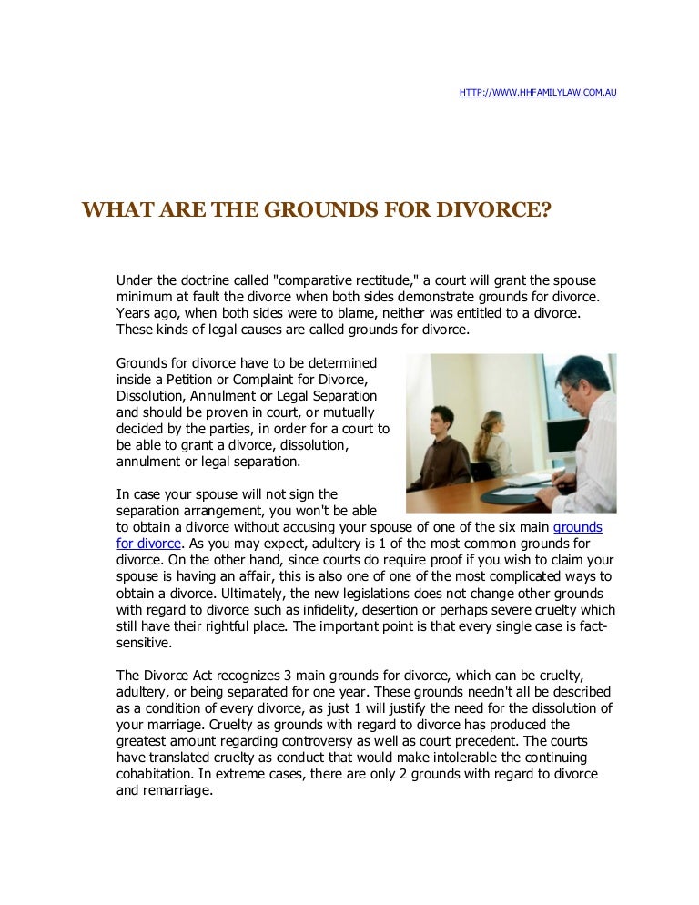 Grounds For Divorce