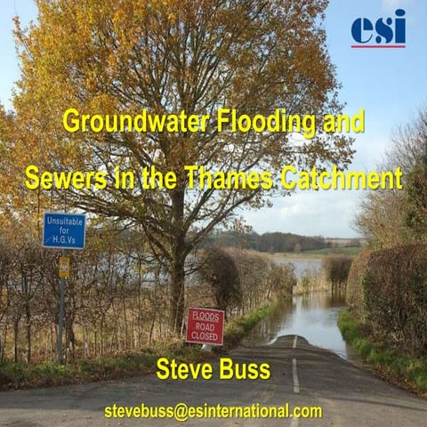 Groundwater Flooding in Thames Catchment