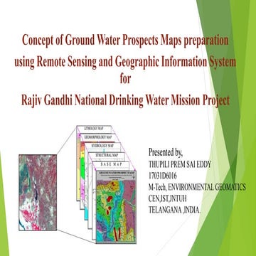 Ground water prospects map