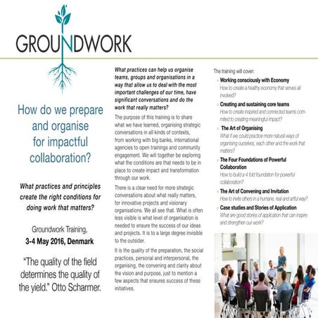 Groundwork training invitation 3-4 May 2016