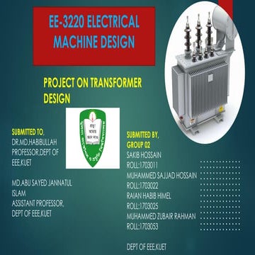 Project On Transformer(Distribution) Design