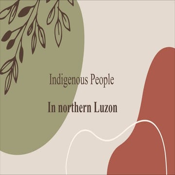 indigenous people in northern luzon mmmmm