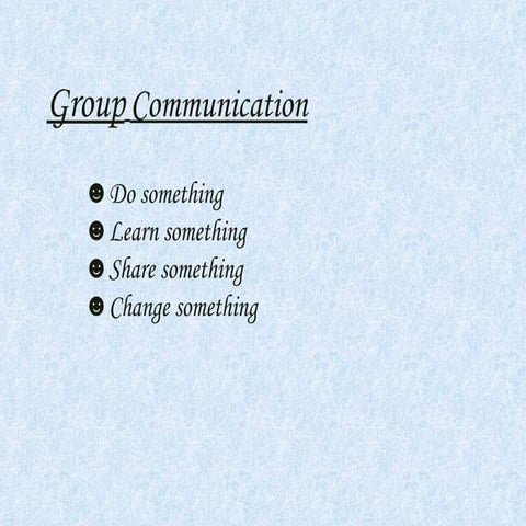 Group communication