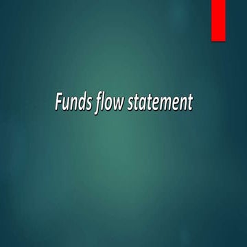 fund flow statement