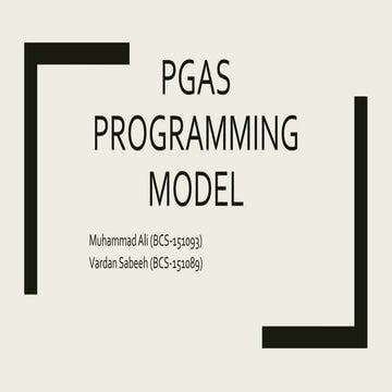 PGAS Programming Model