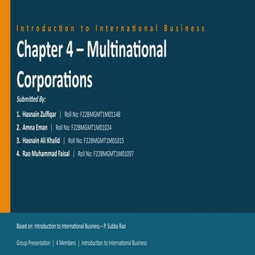 The organizational structure of a multinational company.docx