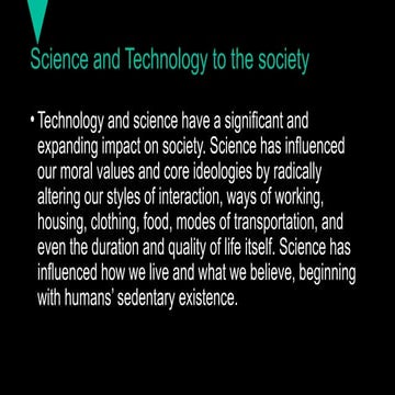 A    Science and Technology Presentation
