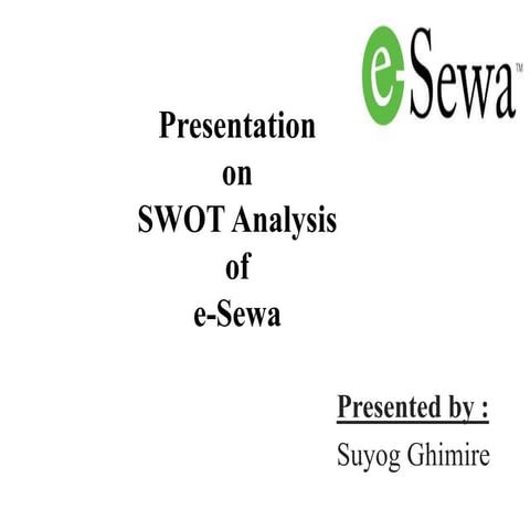 Esewa Nepal SWOT analysis