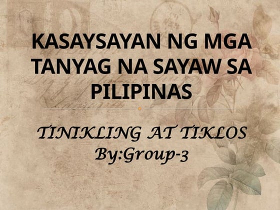 Kadal Tahaw: Etnograpikal na pagsisiyasat sa mga sayaw ng mga T'boli | PDF