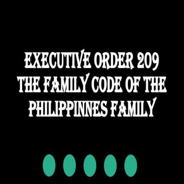 Comprehensive Overview of the Family Code of the Philippines and ...