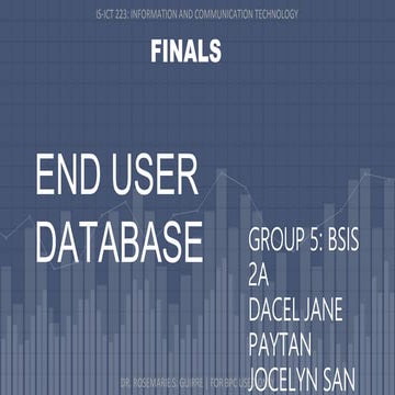 END USER DATABASE | PPTX