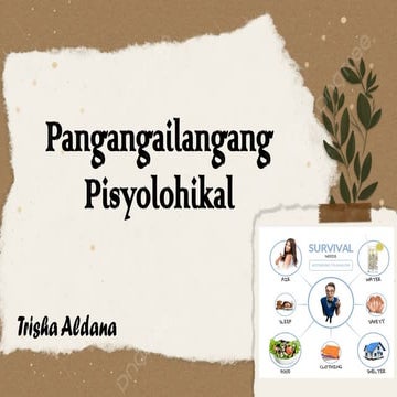 Pangangailangang Pisyolohikal - Group 5.