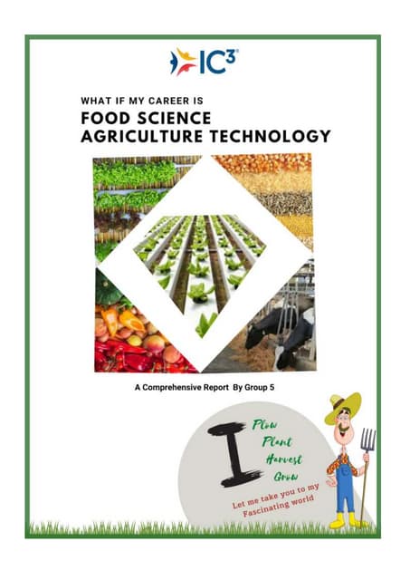 Food science and agriculture career report