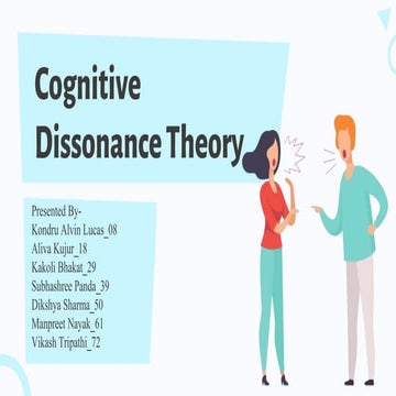 cognitive dissonance theory