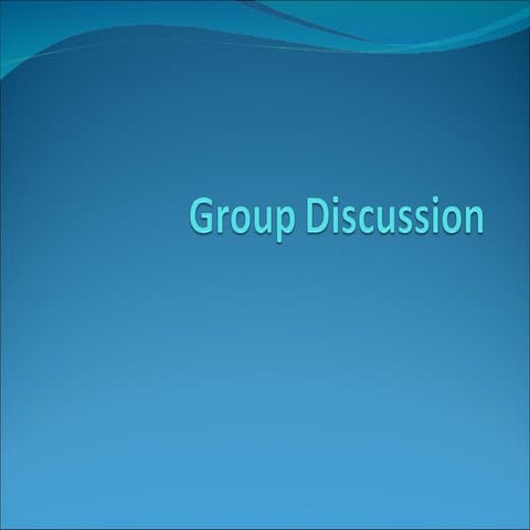 Group  Discussion