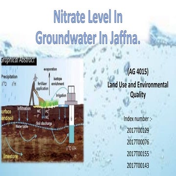 Nitrate Level In Groundwater In Jaffna.pdf