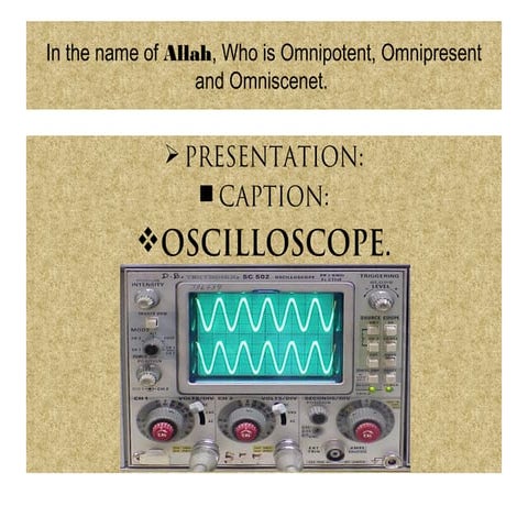 cathode ray oscilloscope