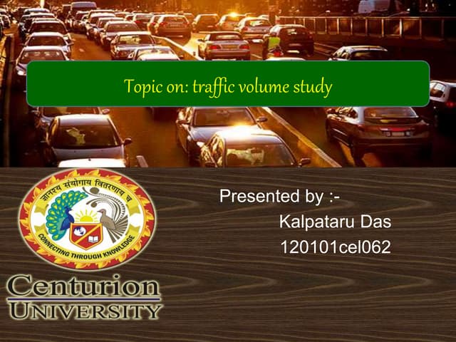 Traffic volume study