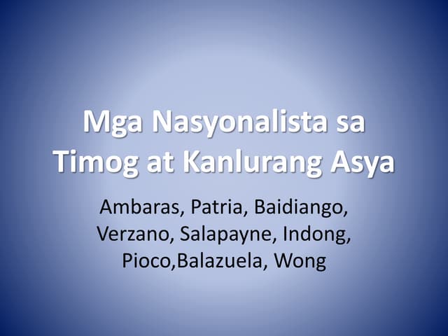 Mga bansa sa timog silangang asya | PPTX