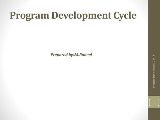Program development life cycle | PPTX