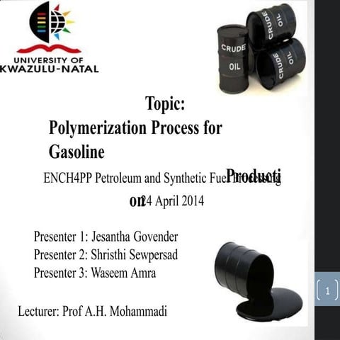 Polymerization Process for Gasoline Production.pptx