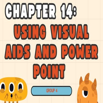 USING VISUAL AIDS AND POWER POINT IN PUBLIC SPEAKING
