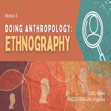Doing Anthropology: Ethnography
