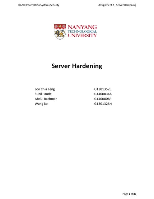 Linux Server Hardening - Steps by Steps
