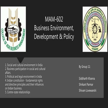 Business participation in social and cultural affairs.