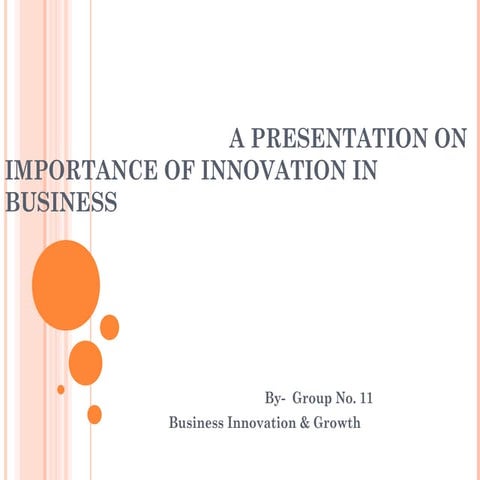 BIG,Importance of Business Innovation 