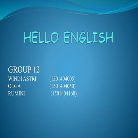 Hello English
