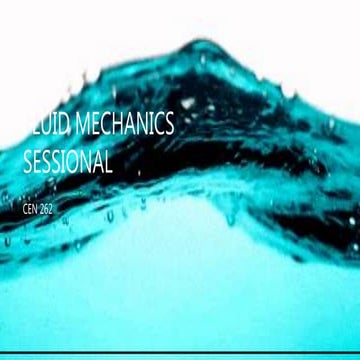 Importance and Practical application of  Fluid Mechanics sessional