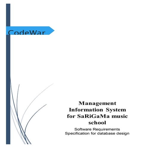 Software Requirements specification for database design of music school ...