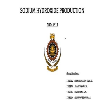 Production Caustic soda (NaOH)