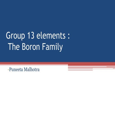 Group 13 elements