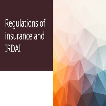 INSURANCE RISK & RETURN RELATIONSHIP AND REGULATORY FRAMEWORK OF ...