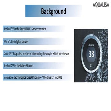 Aqualisa Case Analysis | Aqualisa- Case Analysis by Francesca Marino on ...