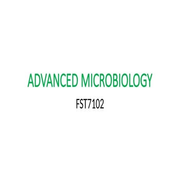 ADVANCED MICROBIOLOGY IN FOOD SAFETY pp.pptx