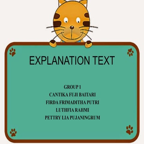 Group 1 explanation text bu firda