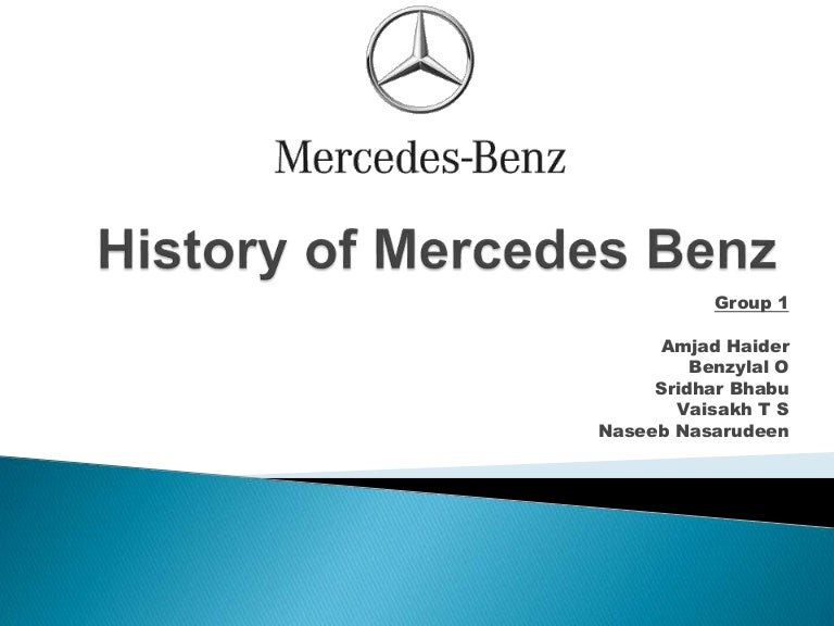 History Of Mercedes Benz