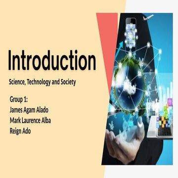 Introduction to Science, Technology and Society | PDF