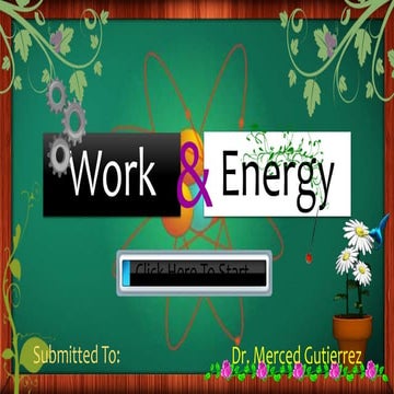 Work and Energy in Physics
