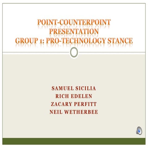 Group 1 Pro Technology Power Point