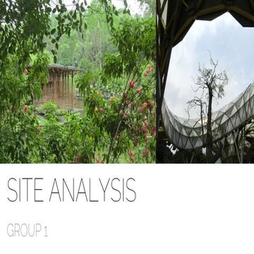 Group 1 site analysis presentation slides pbg