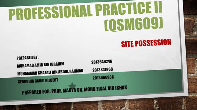 Architecture Professional Practice Pptx