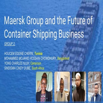 LOGISTICS STRATEGY OF MAERSK LINE | PDF